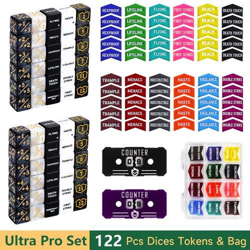 122 dice counters tokens - tokens, for