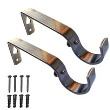 2 Pcs Curtain Pole Rod