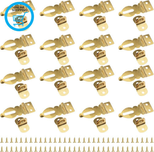 Mini brass padlock hasp - hasp,, 16pcs