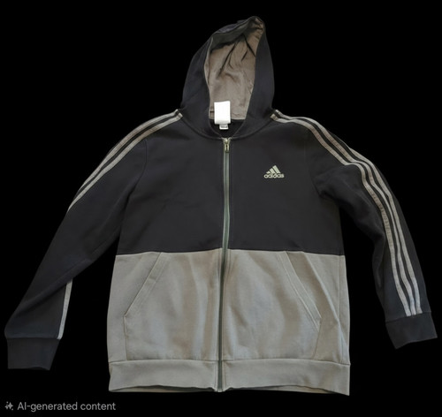 Adidas boys hooded - full, zip