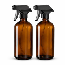 Amber glass spray bottles 2 - glass,