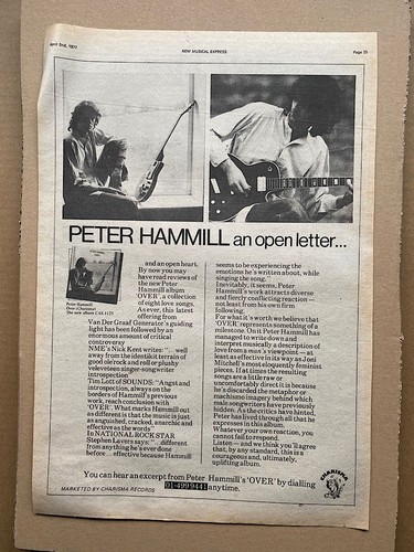Peter hammill over poster - over,