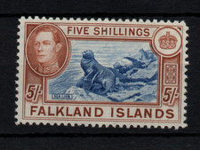 Falkland Islands 1938 5/- dull