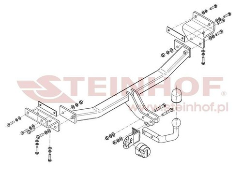 Steinhof towbar for hyundai - for,
