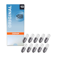 10x Genuine Osram Original 12v T4W (BA9S / 233) 4w Clear Bulbs [3893]