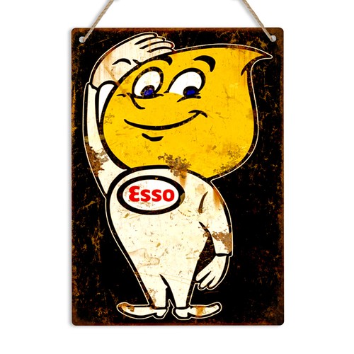 Esso oil drop man 1960s - oil, retro
