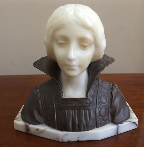 Antique alabaster bronze - &,