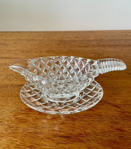 Vintage art deco pressed - , glass