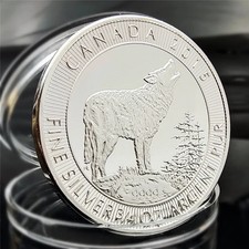 Silver Wolf Commemorative Coin – Perfect for Collectors