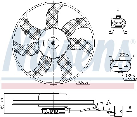 Fits nissens nis 85699 fan - fits,