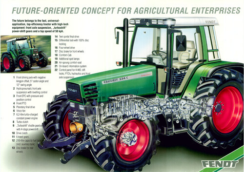 Fendt vario tractor poster - a3,