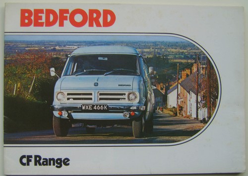 Bedford range van chassis - cf,