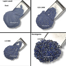 Crushed lapis lazuli gemstone - crushed,