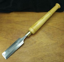 Large 19" Vintage Two Handed Marples Bevel Edge Wood Chisel 45mm 1 3/4" V Nice