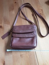 Lakeland Leather Small Brown Across-Body Bag Excellent Condition