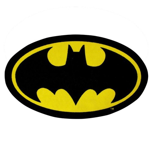 Batman rug shaped floor - shaped, mat