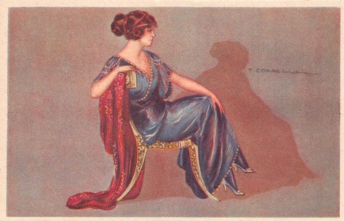 Art deco woman greek style - deco,
