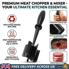 1x Non Stick Mince Meat Masher