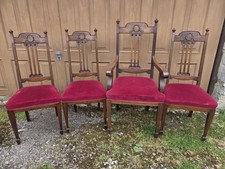 4 ANTIQUE EDWARDIAN DINING