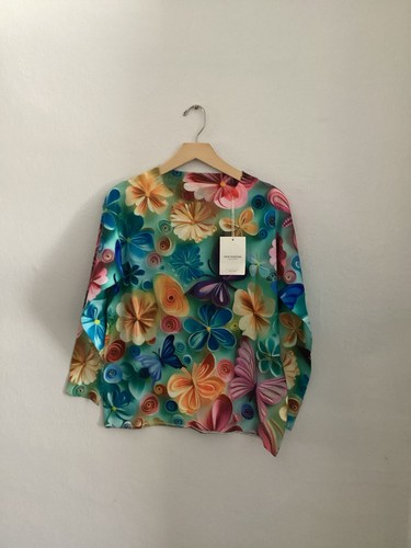 Ladies jumper floral - print, m