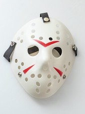 Deluxe Jason Hockey Mask Friday 13th Halloween Adult Fancy Dress Horror Costume