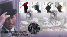 2001 Hats - Benham Coin Off - Signed by JOHN McCRIRICK