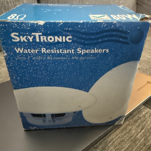 Water resistant speakers white - water,