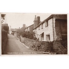 DITTISHAM Devon, Unusual View Looking up Manor Street RP Postcard, Unposted