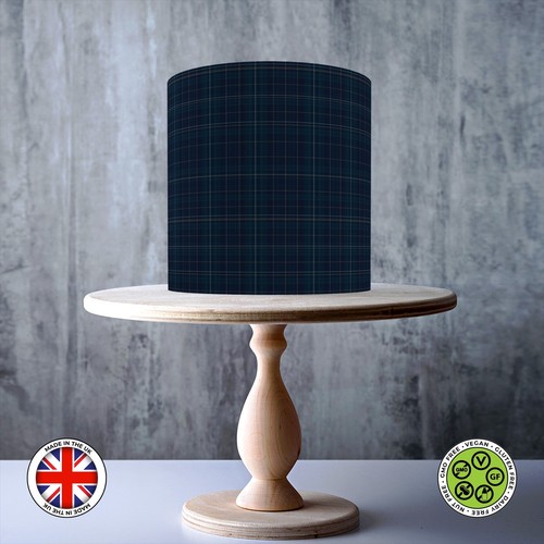Luxury navy tartan seamless - navy,