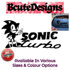 SONIC TURBO CAR WINDOW WALL