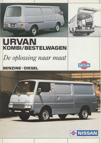 1983 nissan urvan - urvan, brochure