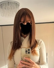 New  Long Ginger/red Straight Wig With Fringe