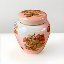 Royal Worcester Palissy Fruit And Nuts Small Ginger Jar Pot with Lid Homeware