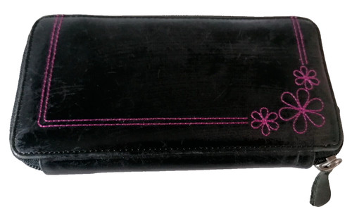 Ladies black leather hotter - black,