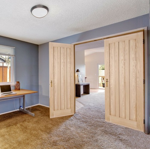 Internal oak french - oak, doors