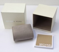Michael Kors Empty Watch box, White, Cream With Cushion And Instructions, VGC