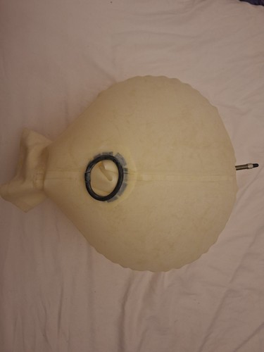 Latex opaque inflatable hood - latex,