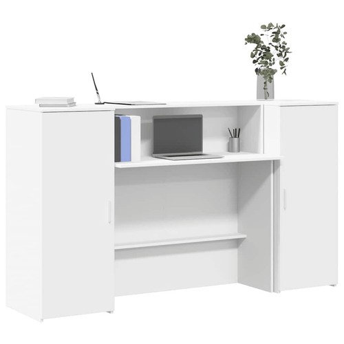 Reception desk white - desk,