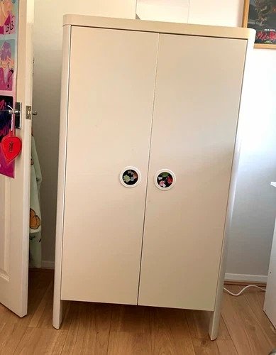 Ikea busugne wardrobe white - busugne,