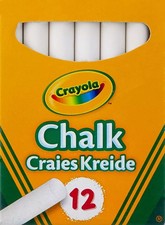 CRAYOLA Anti-Dust White Chalk 12 Count (Pack of 1) | Smooth Texture Makes... 