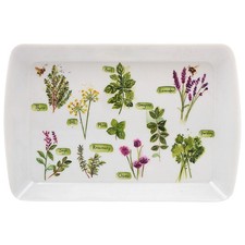Small Serving Tray Green Herbs