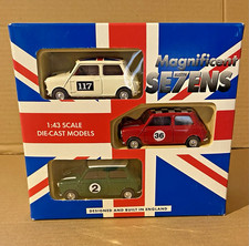 Austin Magnificent Sevens Mini 3 Car Set Lledo 1:43 Diecast Model Cars Boxed