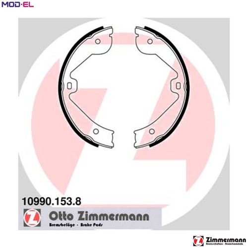 Brake shoe set parking - shoe,
