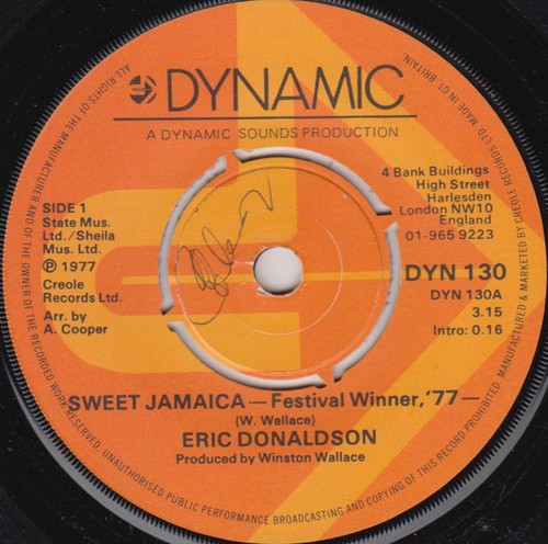 Eric donaldson sweet jamaica - eric,