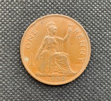 1950 Penny  Coin - George VI