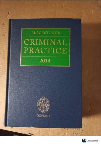 Blackstone criminal practice - blackstone's,