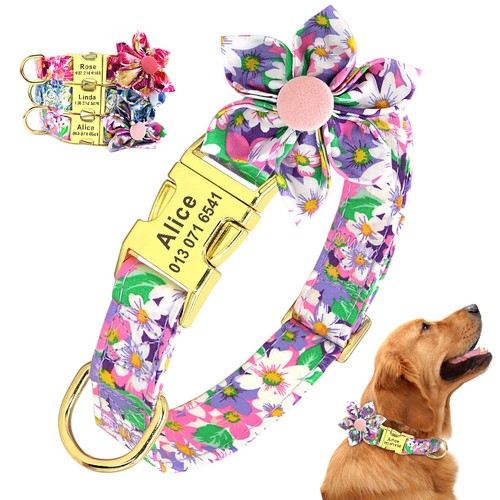 Big flower pet collar for - pet, girl