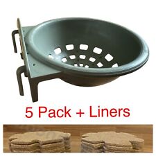 5 x CANARY NEST PANS PLASTIC