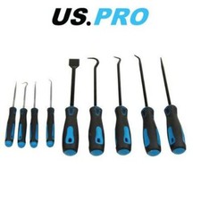 US PRO 9pc Heavy Duty Pick & Hook Set - Scraper & Hook Set 5035