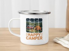 Happy Camper enamel Tin